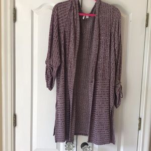 Women’s plus size purple sweater duster. Size 26/28